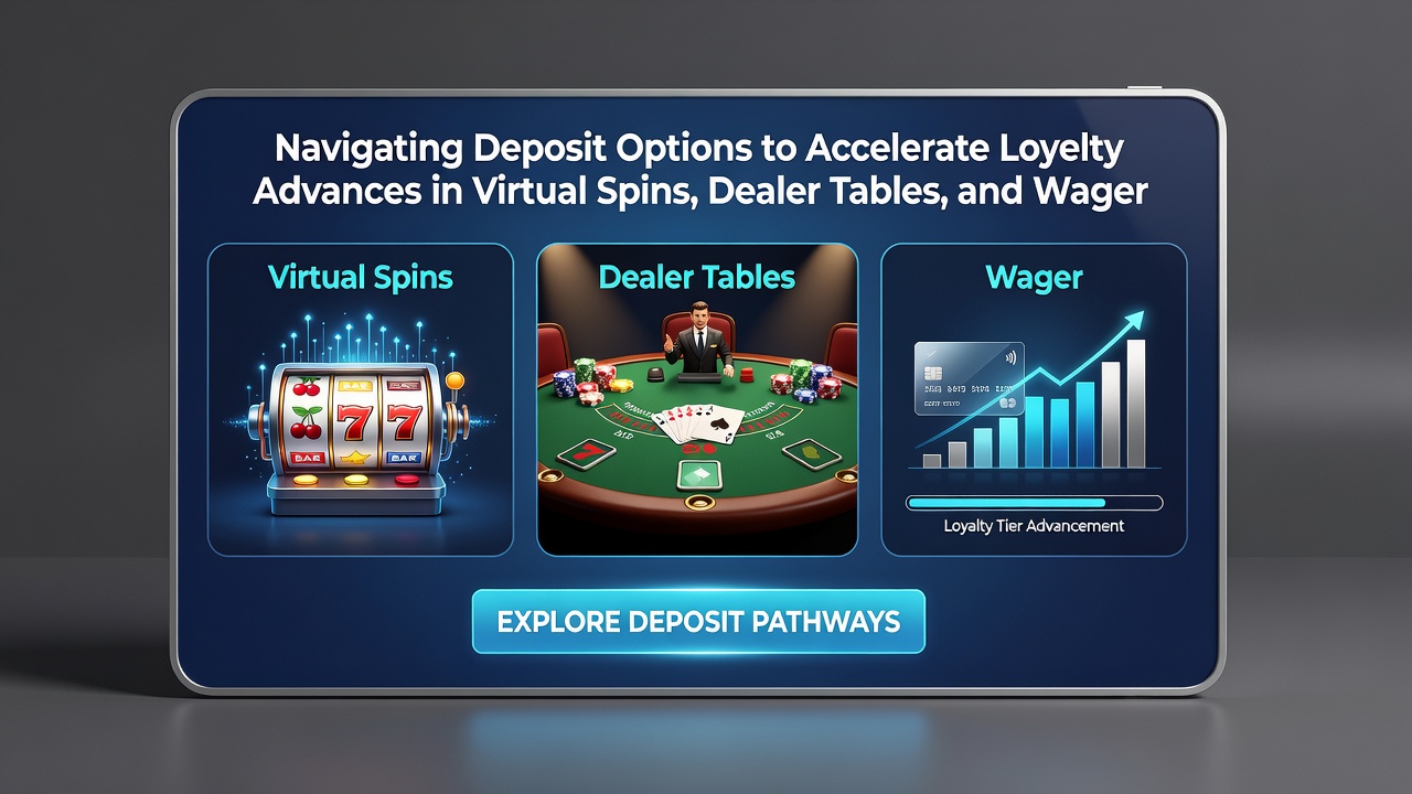 Comparison chart showing loyalty tier progression timelines based on different deposit methods in live dealer and sports betting sections