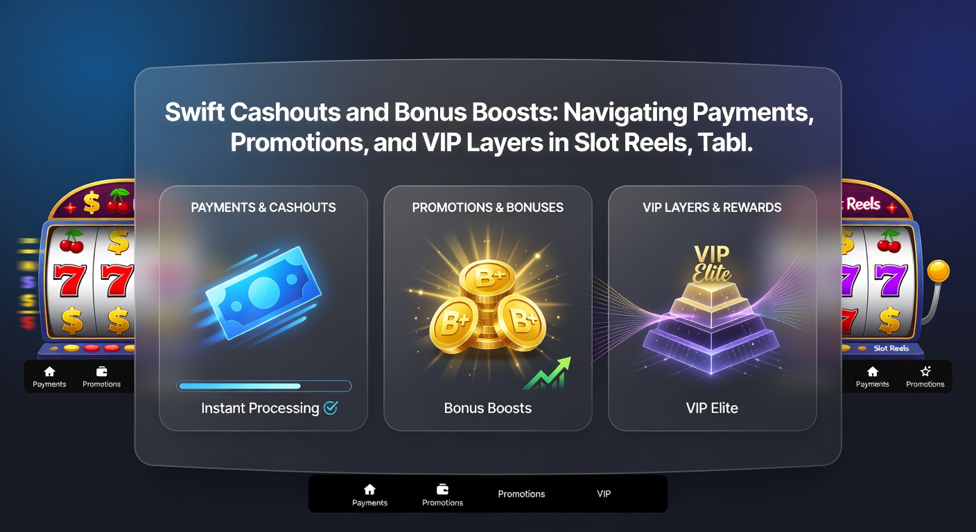 Close-up of a VIP lounge interface showing tiered loyalty badges, cascading bonus multipliers, and seamless payment streams amid poker chips, roulette wheels, and sports betting odds screens