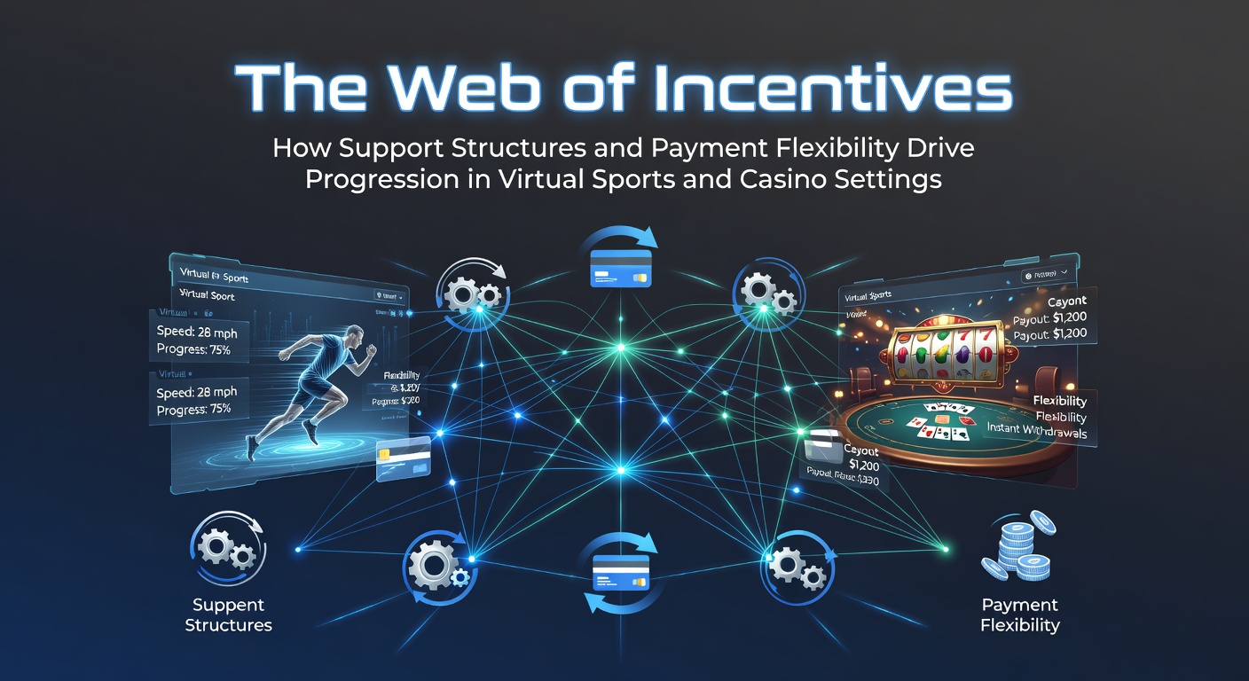 Illustration showing interconnected support networks and flexible payment options in online gaming environments
